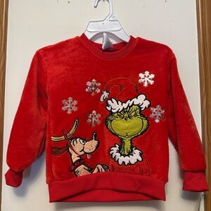 Red Grinch Kids Sweater